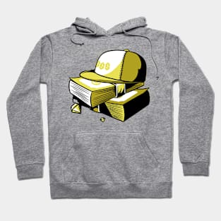 Hustle Design With Dollar Signs Money And Diamonds Yellow Hoodie